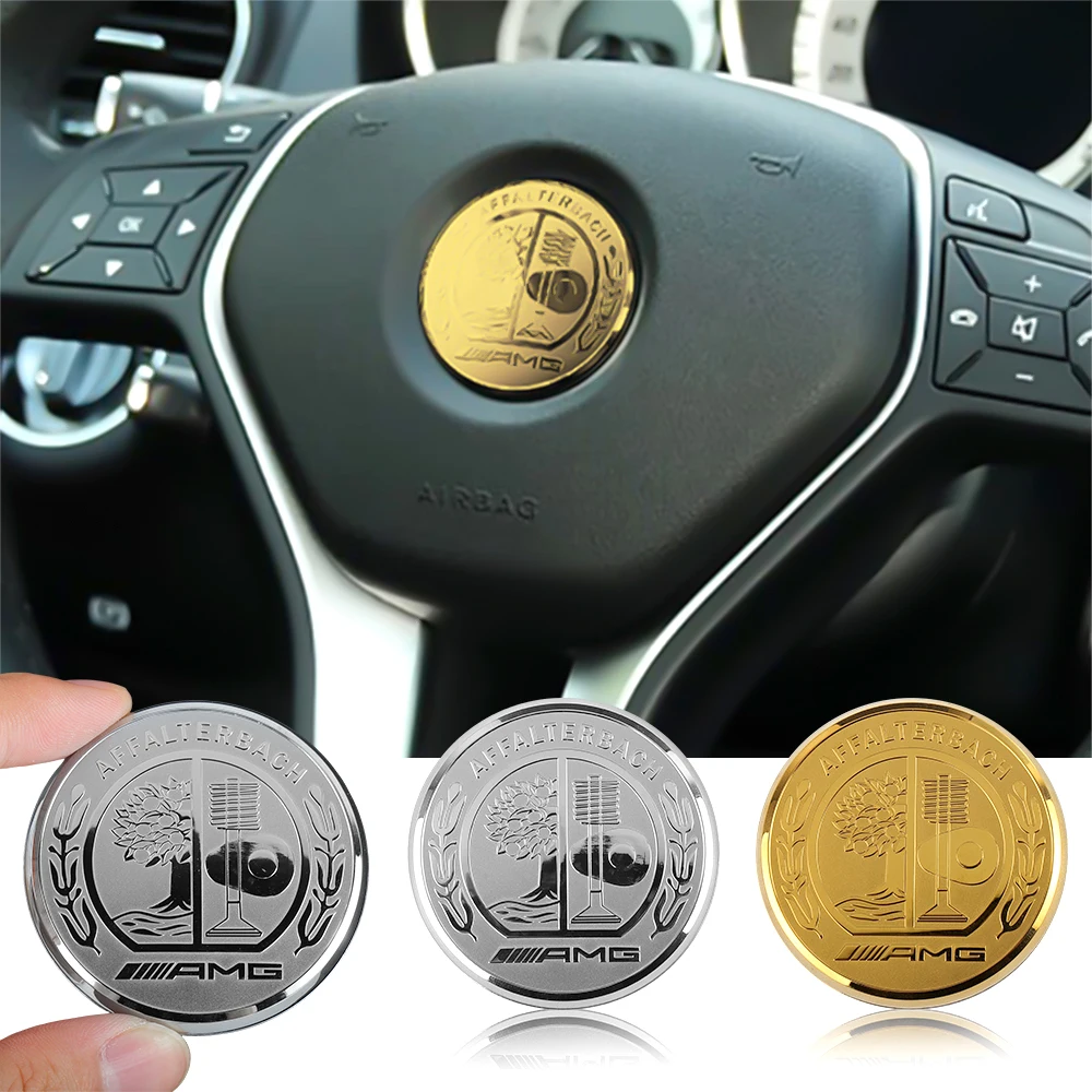 1 шт. 3D алюминиевый значок на руль автомобиля декоративная наклейка