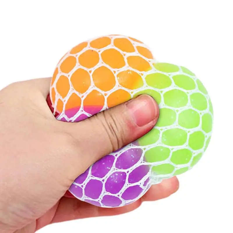 Шарики в виде винограда, три цвета, детские игрушки-сжималки, виноградные шарики, мягкие ТПР, детские игрушки, декоративные для друзей, коллег