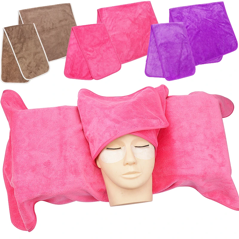 Reusable Eyelash Extension Headband Hat Soft Lash Pillow Towel Grafted False Lashes Salon Hair Caps Spa Makeup Tool Accessories
