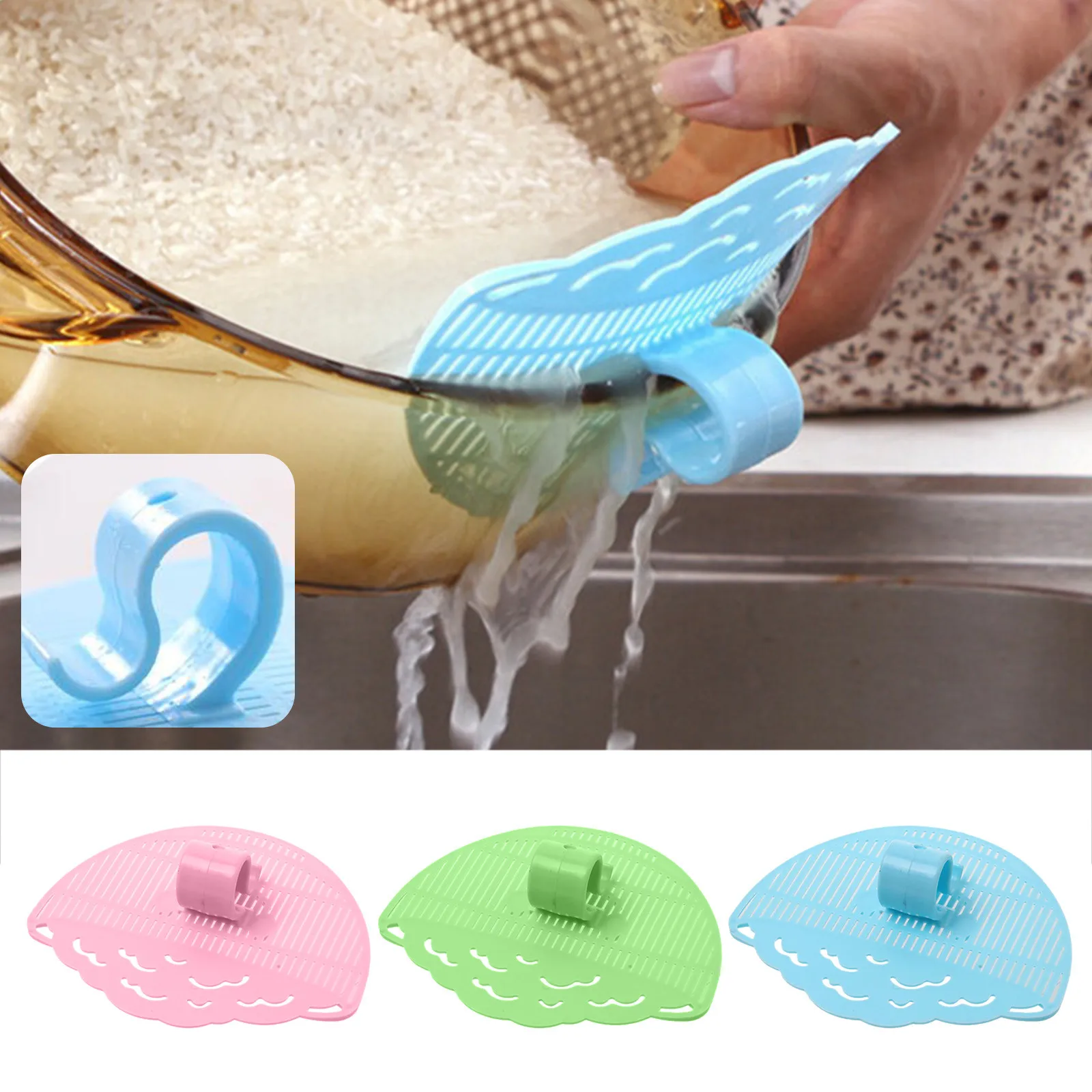 1 шт. в форме листа промывка риса гаджет лапша спагетти бобы дуршлаги и ситечки