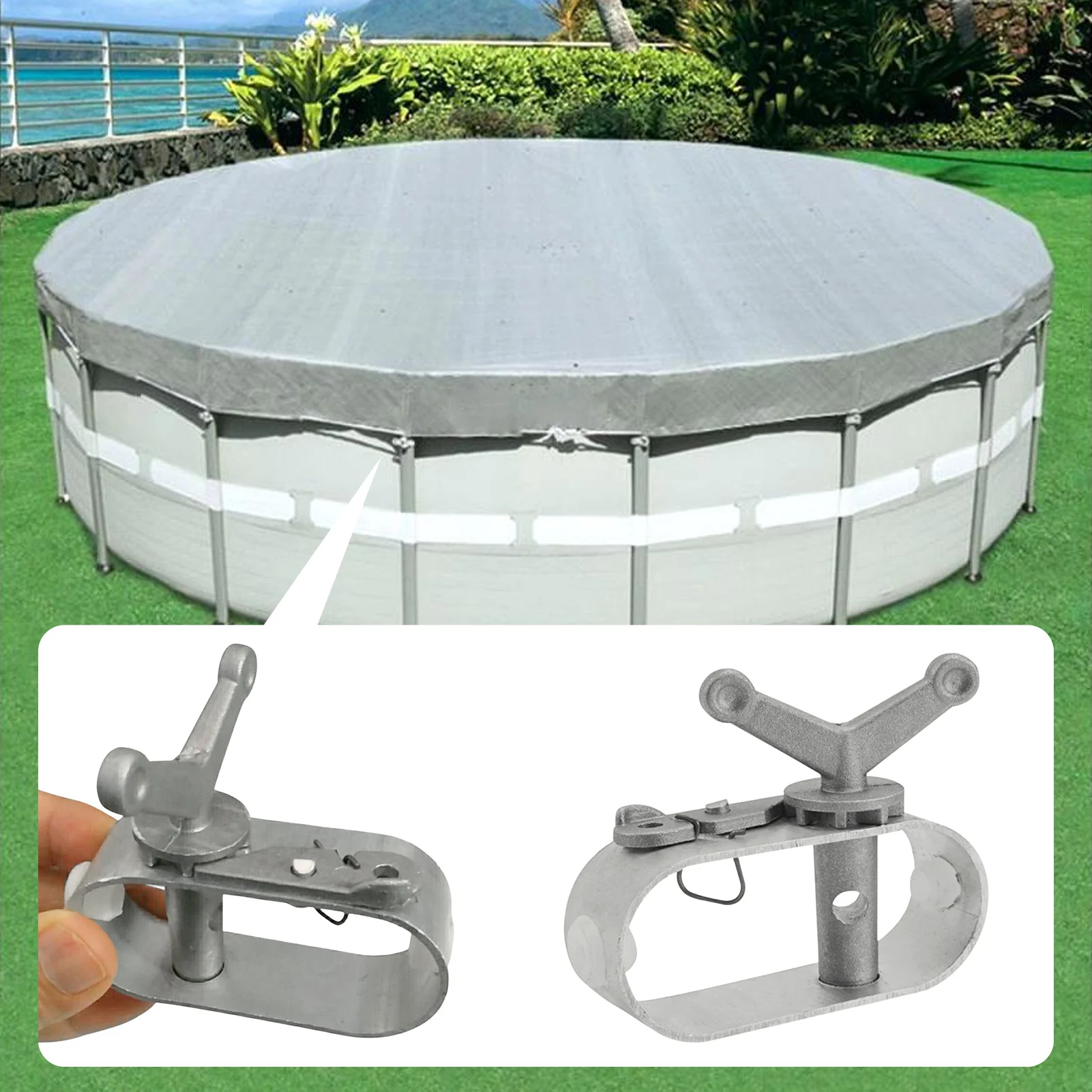 

Swimming Pool Cover Winch Aluminum Constructed Winch Pool Cap Winch Pool Winter Cap Wire Tensioner Aluminum Alloy Tensioner Tool