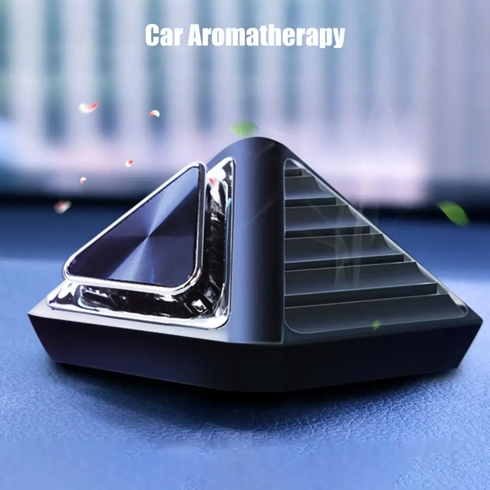 

Car Aromatherapy Practical Sun-resistant Aluminum Alloy Pyramid Auto Aromatherapy Parfum Ornaments Auto Accessories