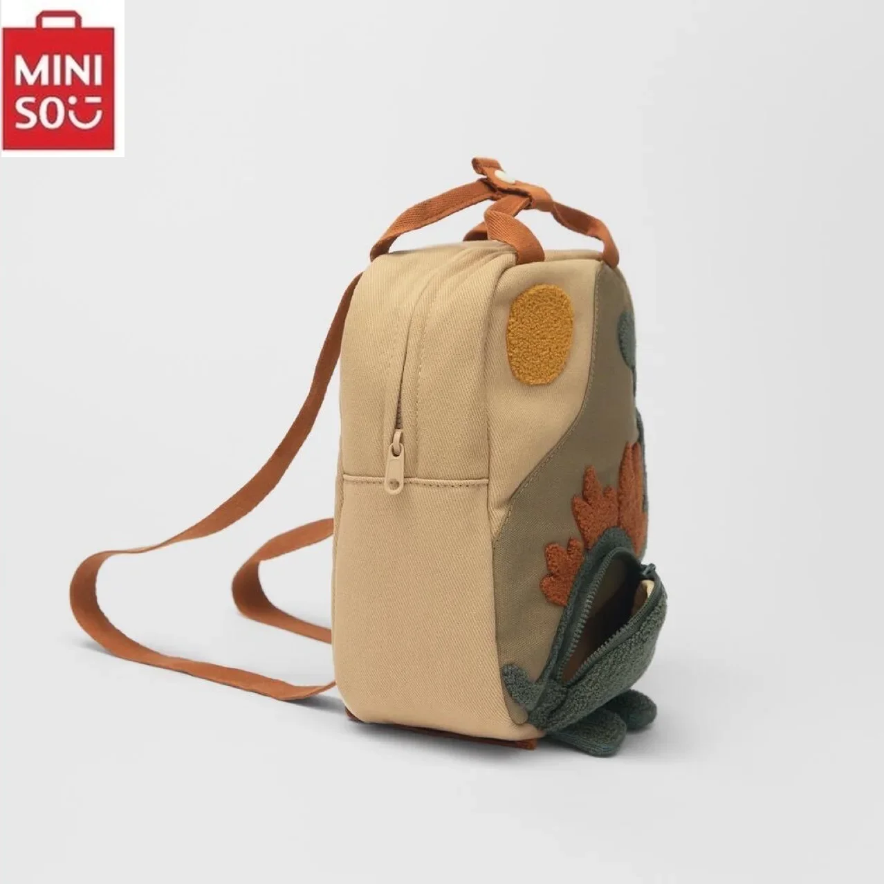 Новинка 2024 маленький рюкзак с длинным вырезом и вышивкой динозавром крючок для