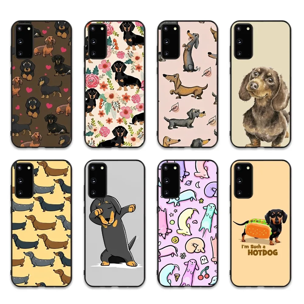 

Dachshund Dog Phone Case For Samsung S 9 10 20 21 22 23 30 23plus lite Ultra FE S10lite Fundas