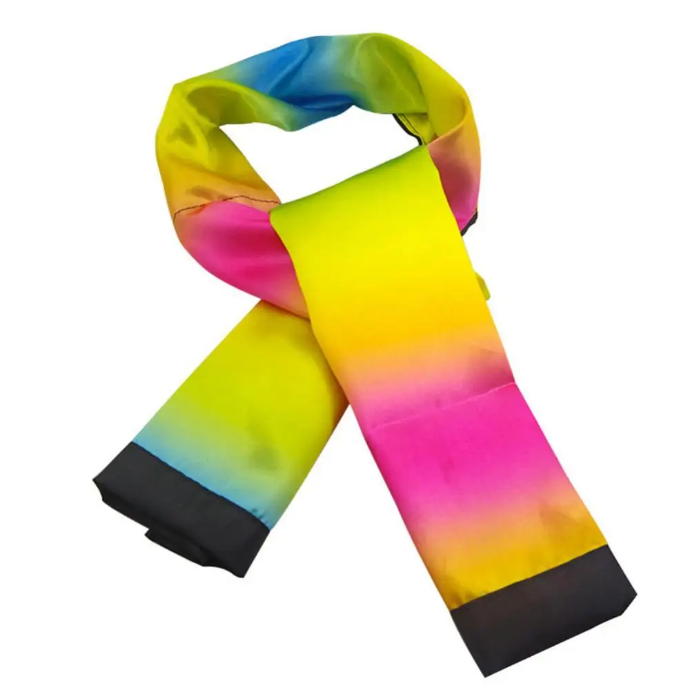 

Magic Change Color Scarf Black to Rainbow Streamer Trick Stage Magician Props