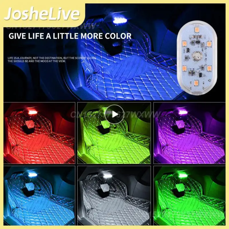 

Car Door Roof Light Universal 5v Car Light Mini Car Interior Roof Reading Lamp Touch Light Car Accessories Decorative Lamp