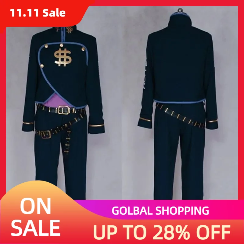 

Индивидуальный размер аниме невероятные приключения Джоджо Косплей Nijimura Okuyasu Cos хэллоуивечерние Высокое качество комплект униформы костюм