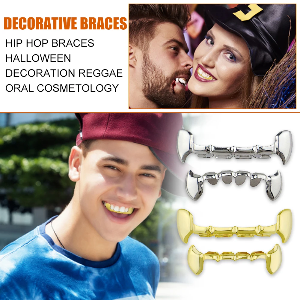 

Зубные декорации унисекс, защита окружающей среды, виниры, зубные скобы, съемные портативные мини-зубы для косплея на Хэллоуин