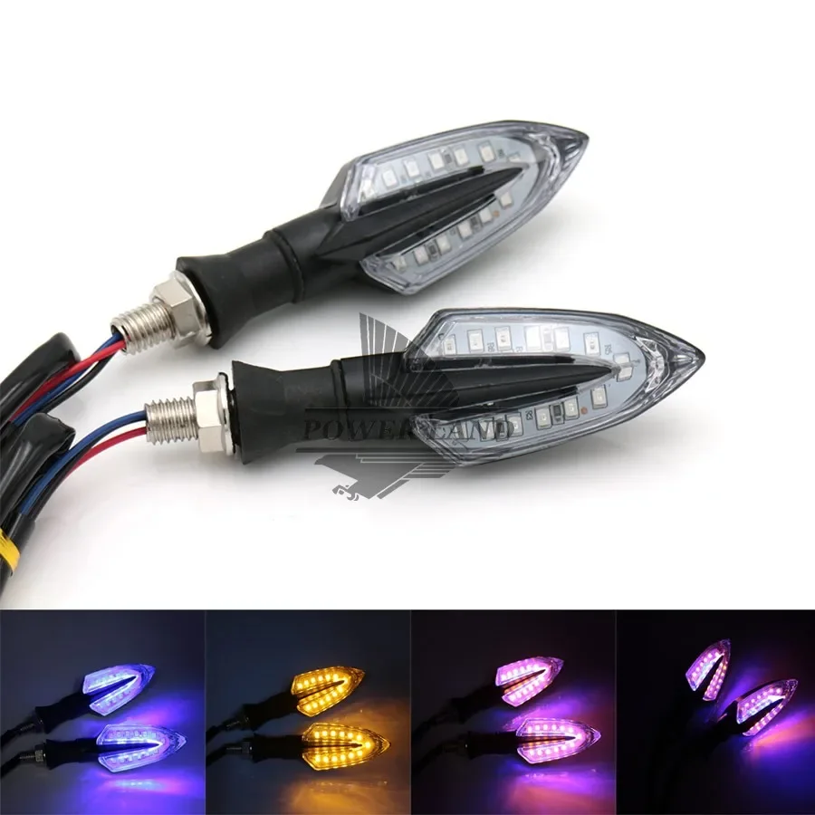 

1 пара, универсальные поворотники для мотоцикла, 13 светодиодов