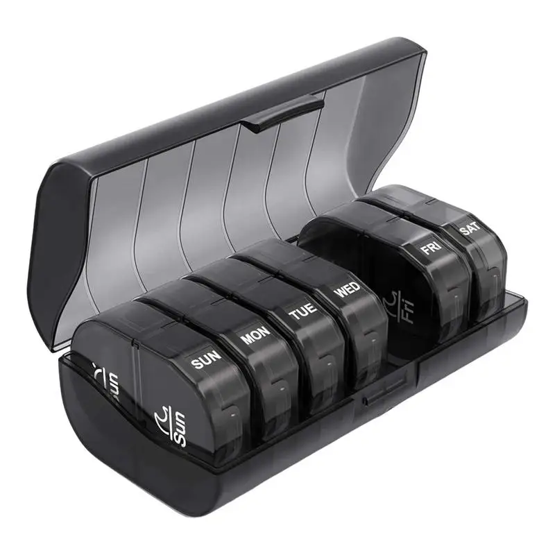 

7 Day Pill Organizer Travel 7 Day Pill Organizer 2 Times A Day Am Pm Travel Medicine Case Large Opening Personal Pill Dispensers