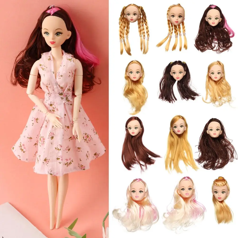 

Toys 3D Eyes Multiple Color Hairstyles DIY Head Wear Doll Head 30 Dolls Joint Ancient Doll Accessories