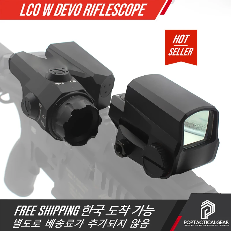 DEVO Dual-Enhanced View Optic Reticle DE-VO Rifle Scope Magnifier with L-CO Red Dot Reflex Rifle Sights Oringal Marking