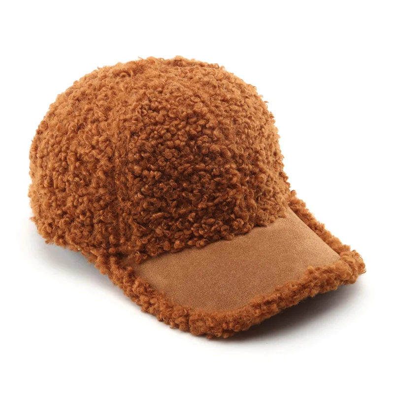 

Plush Winter Cap for Woman 2022 Fashion Baseball Cap Fall Winter Hats Women