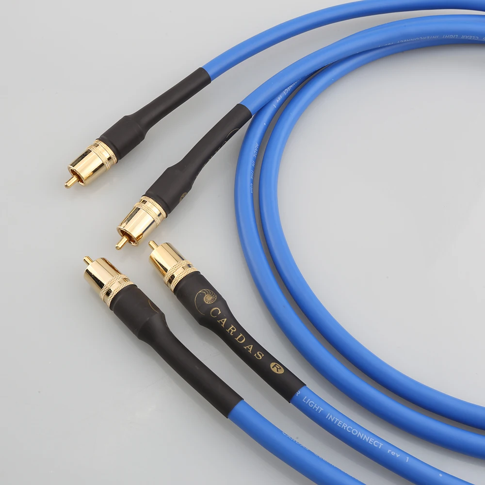 

Pair Cardas Clear Light Interconnect Cable for CD Player AMP Audio RCA Cable with Gold Plated RCA Connector HIFI Analogue Cable