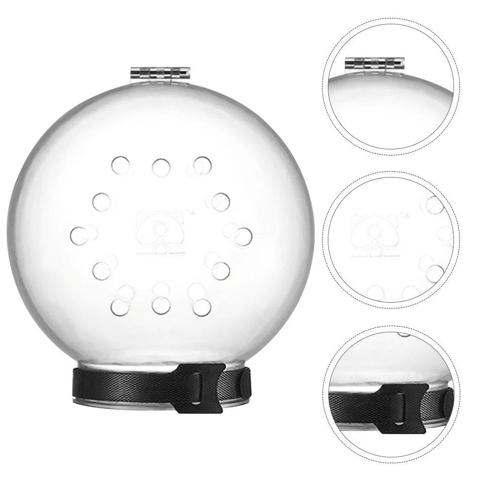 

Cat Collar Muzzle Grooming Cone Head Cover Dog Bubble Recovery Muzzles Breathable Nail Biting Meowing Pet Elizabethan Bite