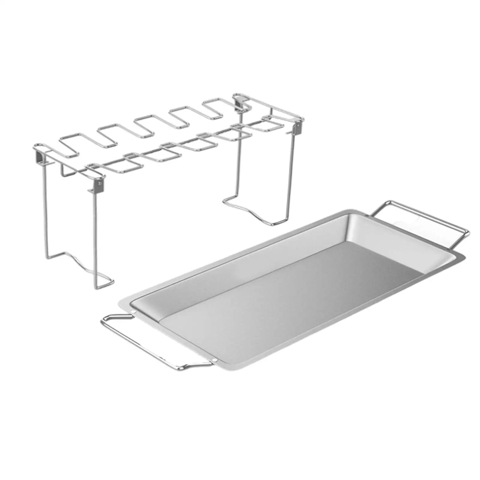 

Подставка для куриных ножек и крыльев из нержавеющей стали, с капельницей, легко использовать, 14 ячеек