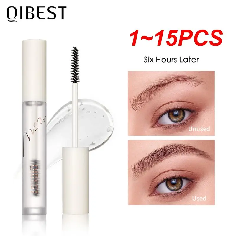 

1~15PCS Eyebrow Gel Styling Liquid Colorless Transparent Fixed Gel Waterproof Sweat-proof Eyebrow Repair Makeup Gel For Eyebrows