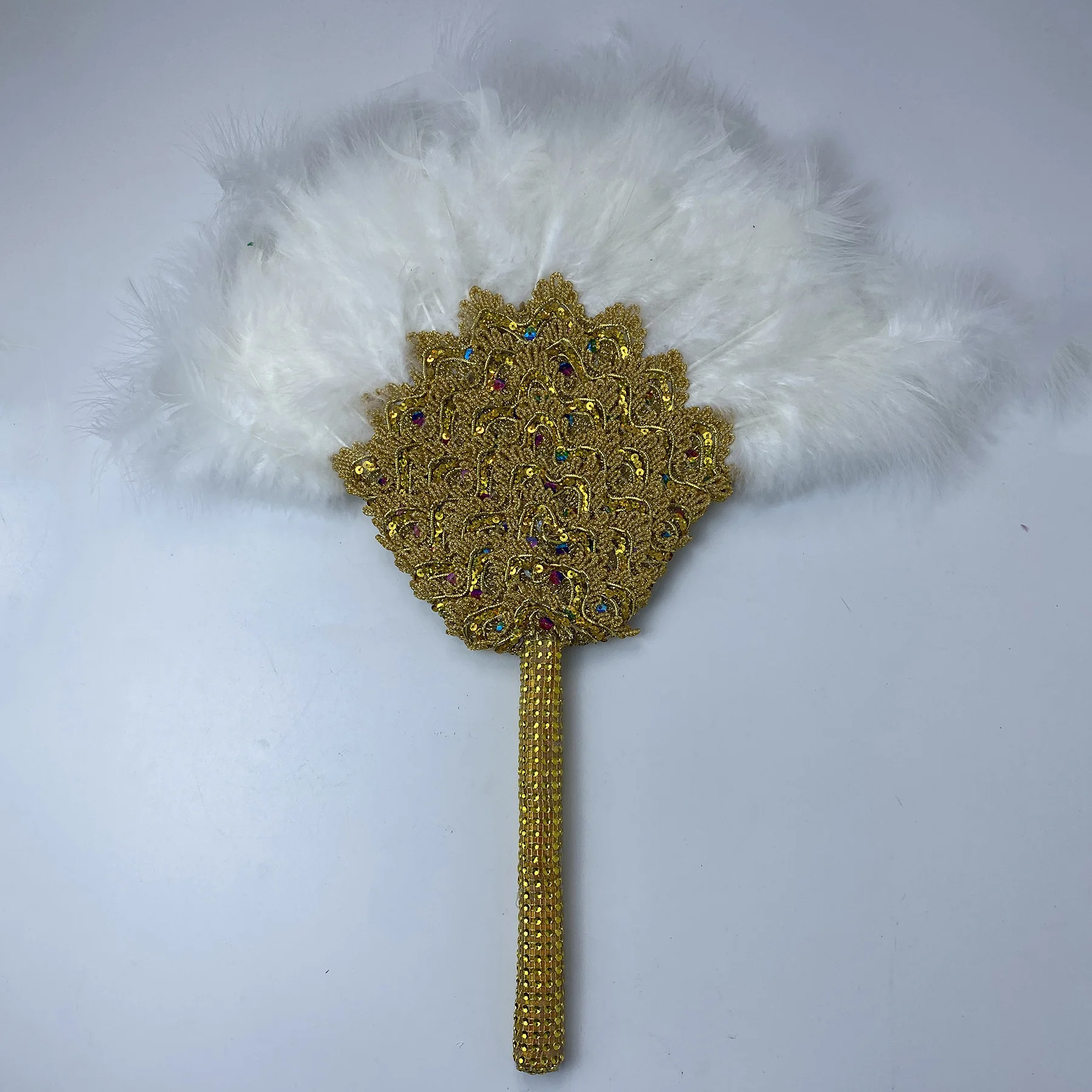 Веер ручной работы из перьев с промо-ценой, роскошные африканские танцевальные веера из кружева для свадебного подарка на вечеринку.