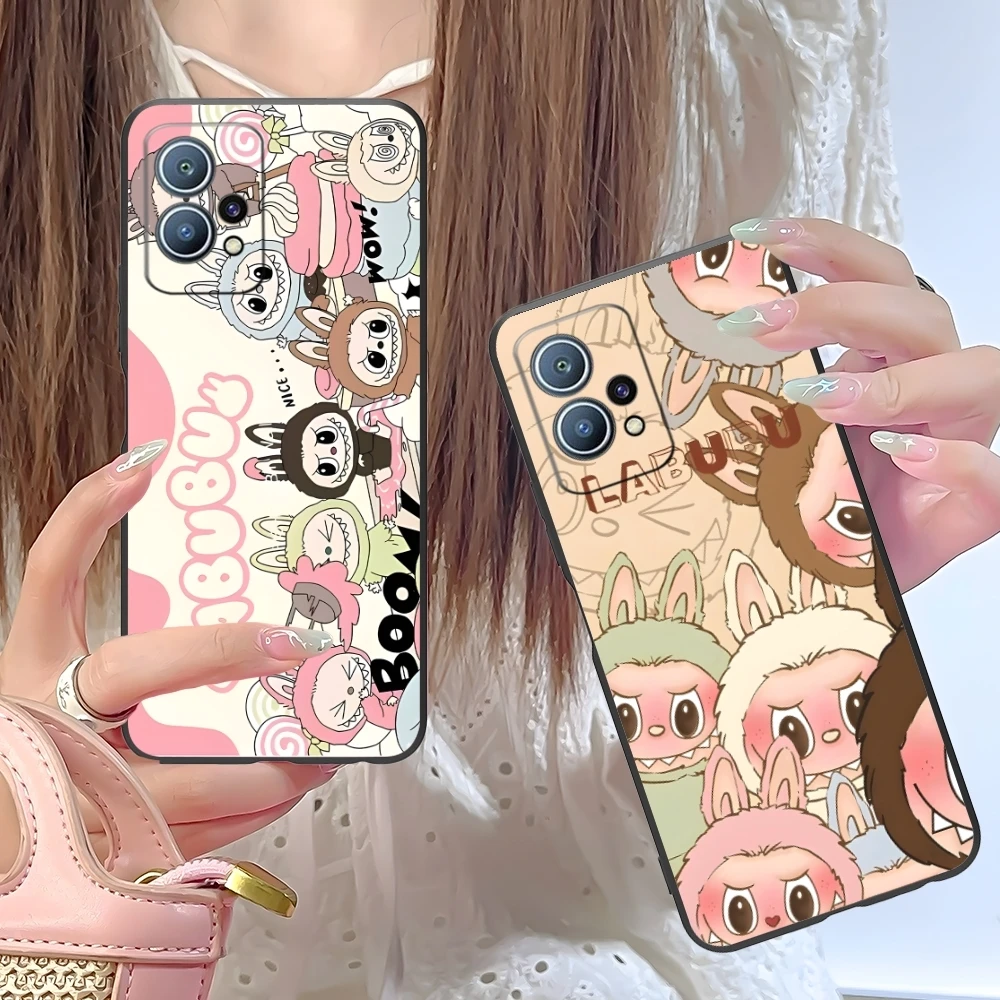 Милый чехол Labubu для мобильного телефона с рисунком Huawei P60 P50 P40 P30 P20 P10 P9 P8 Pro Lite Plus
