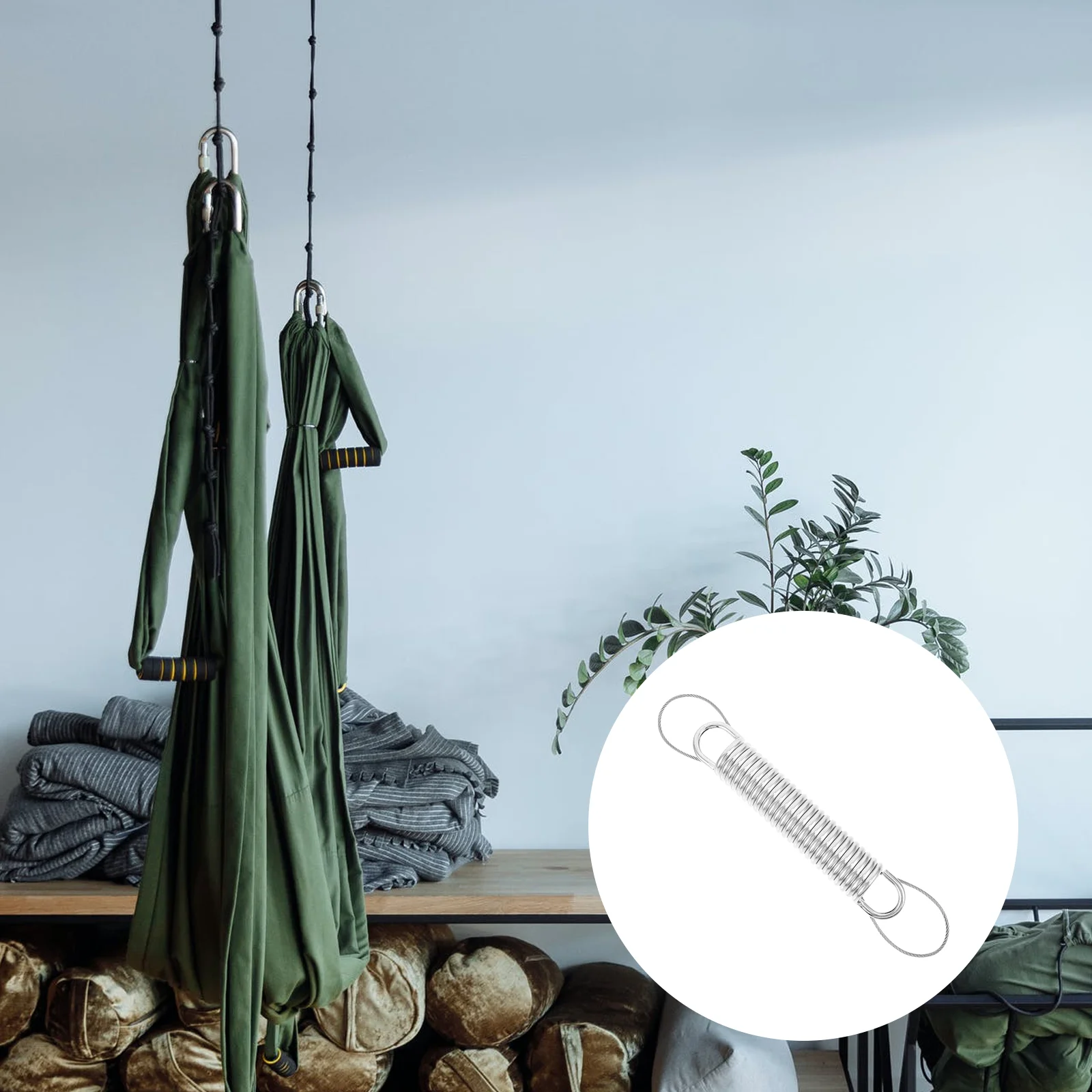 

Swing Chair Spring Stretchable Hammock Outdoor Accessory The Steel Wire Heavy-Duty