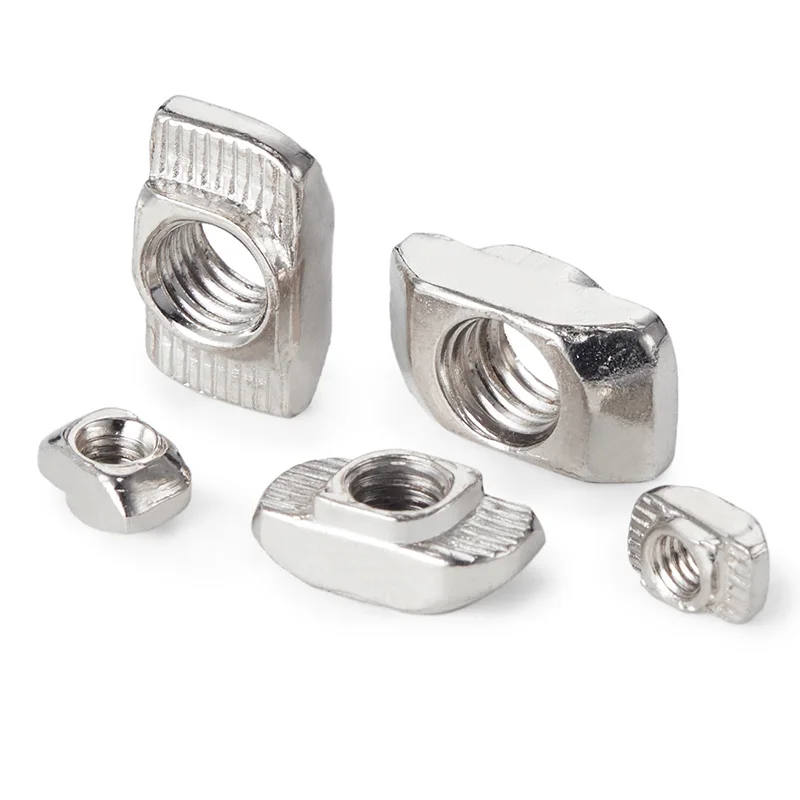 20Pcs T nut M3/M4/M5*10*6 For 20 Series Slot Sliding T Nut Hammer Drop In Nut Fasteners Connector 2020 Aluminum Extrusions