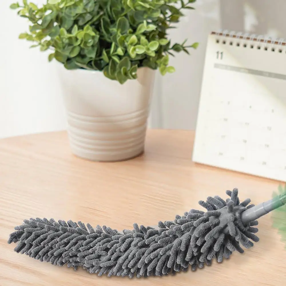 

Chenille Microfiber Retractable Cleaning Feather Duster with Extension Pole