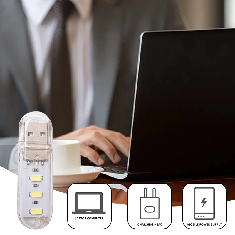 

Яркая светодиодная лампа для чтения с USB, 5 в пост. Тока