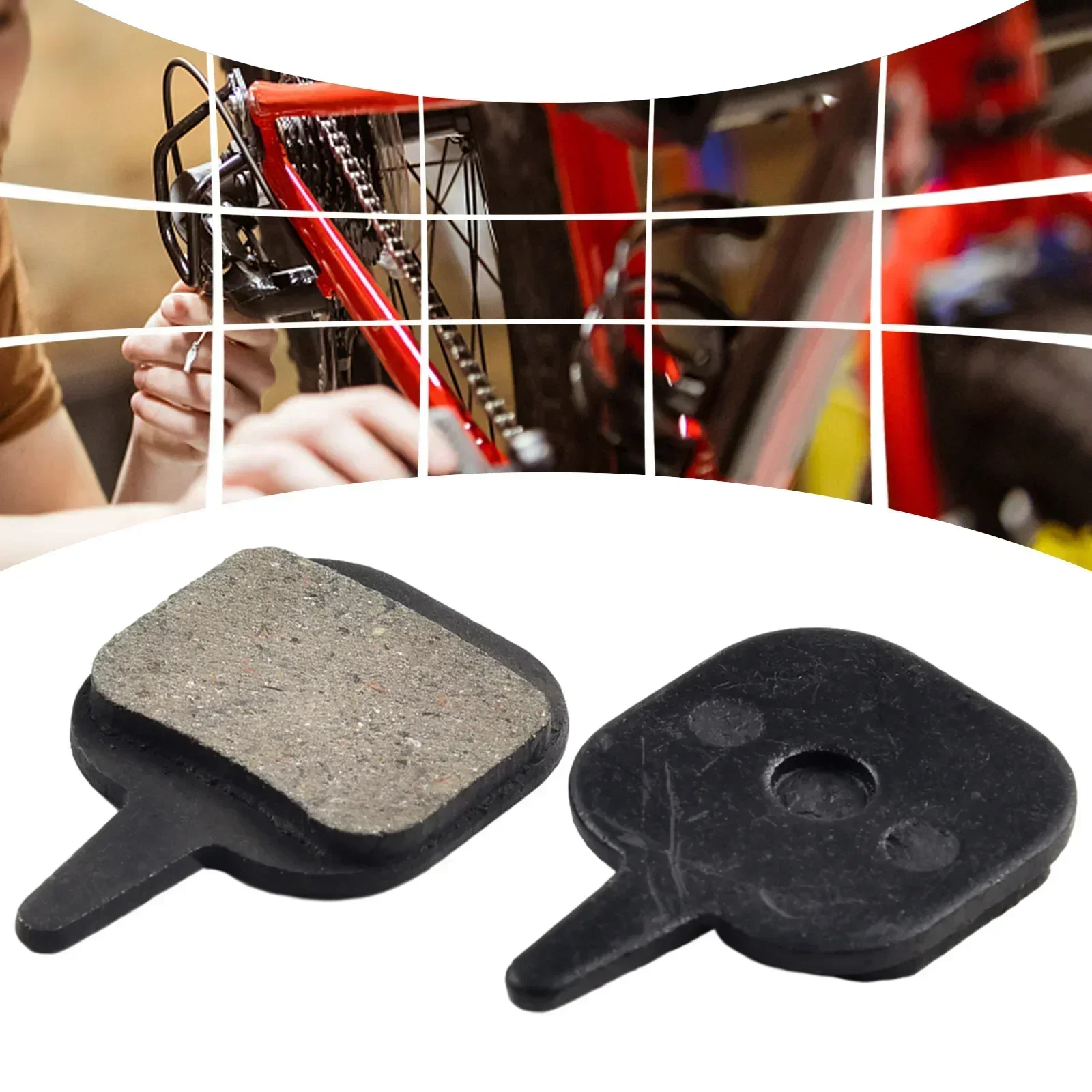 Прочные практичные тормозные колодки смоляные черные полуметаллические 37*25 4*4 мм