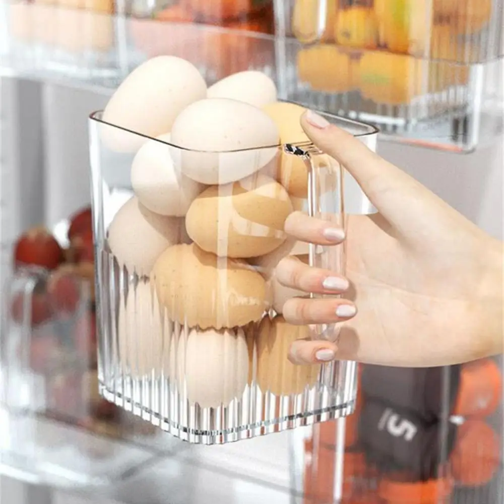 

Реверсивный поднос для хранения яиц в холодильнике, боковая дверь холодильника, стеллаж для хранения свежести, кухонные аксессуары