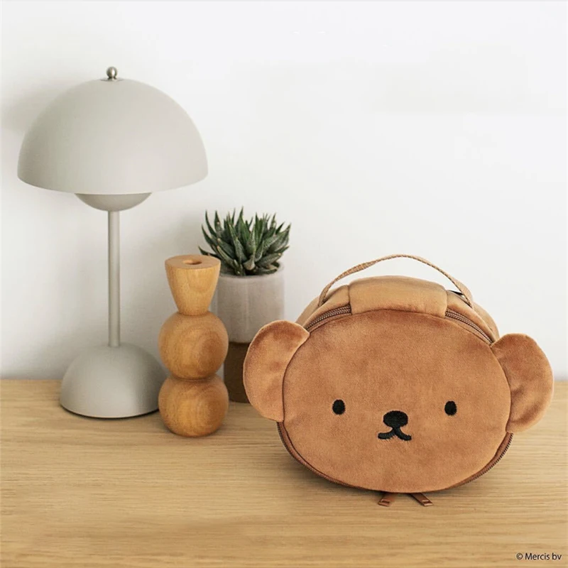 Новая кавайная плюшевая большая вместительная ручная косметичка Miffy сумка для