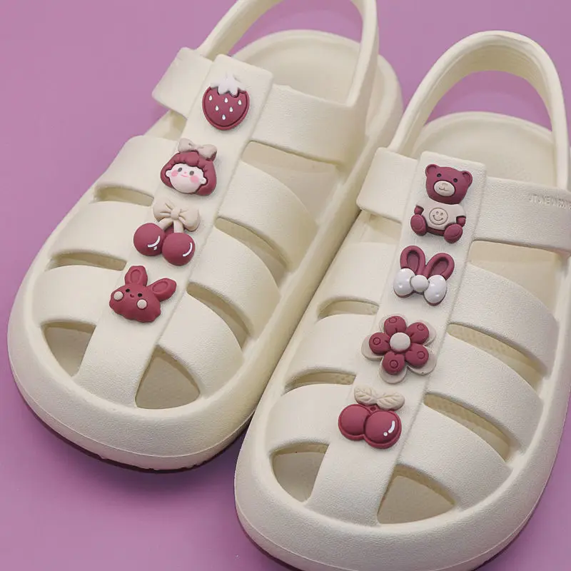 

9 шт. интересные милые Подвески-Кроксы, дизайнерские подвески с мультяшным медведем для кроксов, «сделай сам», съемные сандалии, подвески, модные подарки для детей