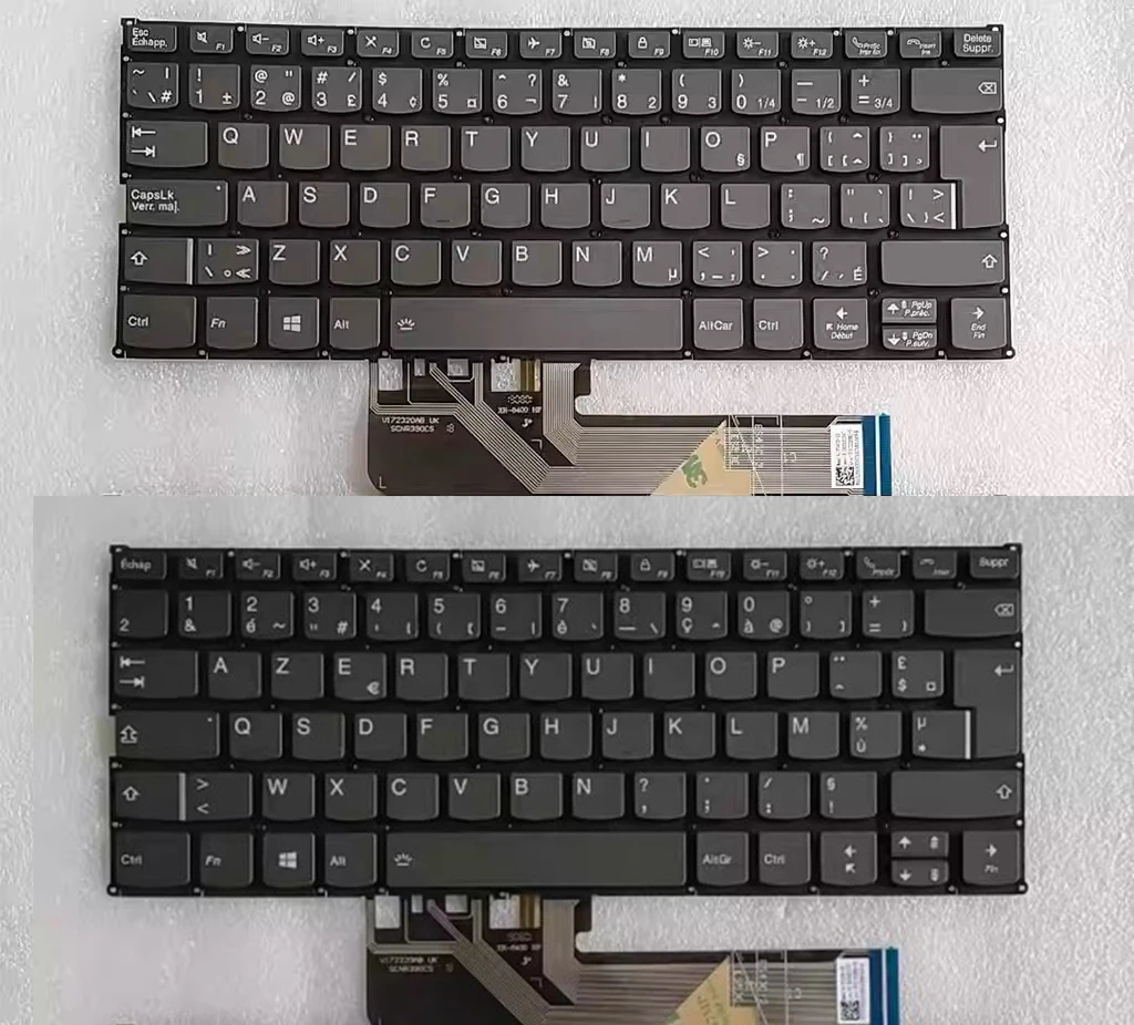 Фото Новая канадская французская клавиатура для Lenovo Flex 6-14ikb 6-14arr Yoga C740-14IML S740-14IIL, C640-13IML LTE, S740-14IIL с подсветкой №4