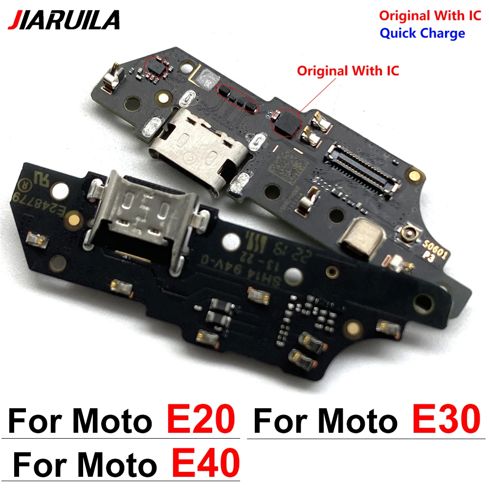 

100% Оригинальный USB-разъем для зарядки, гибкий кабель для Moto E20 E30 E32 E40, док-станция для зарядного устройства с заменой микрофона