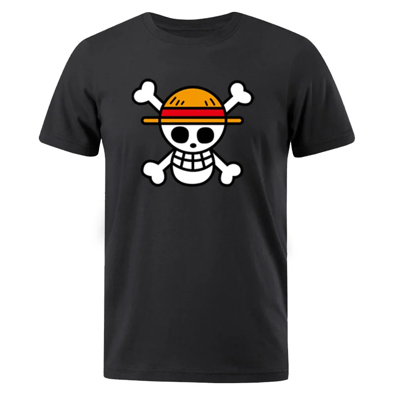 

One Piece Luffy Men T Shirt Casual TShirt Homme O Neck tee shirts Man T-Shirt Cotton Boys Clothes Anime 2021 Summer Tops Tees
