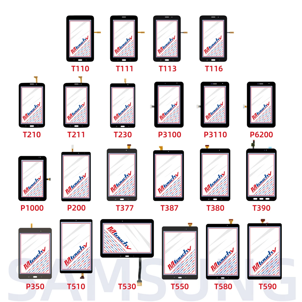 10 шт. замена стеклянной панели дигитайзера сенсорного экрана для Samsung Galaxy Tab 3 Lite 7 0