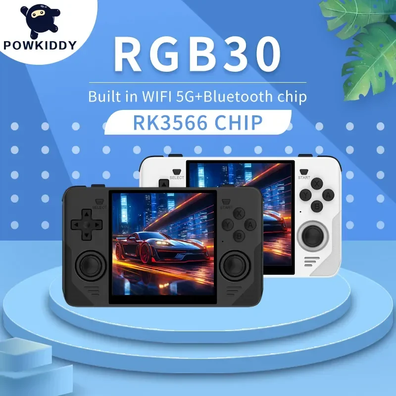 

OWLLON RGB30 Ретро карманная 720*720 4-дюймовый Ips экран Встроенный Wi-Fi RK3566 портативная игровая консоль с открытым исходным кодом детские подарки