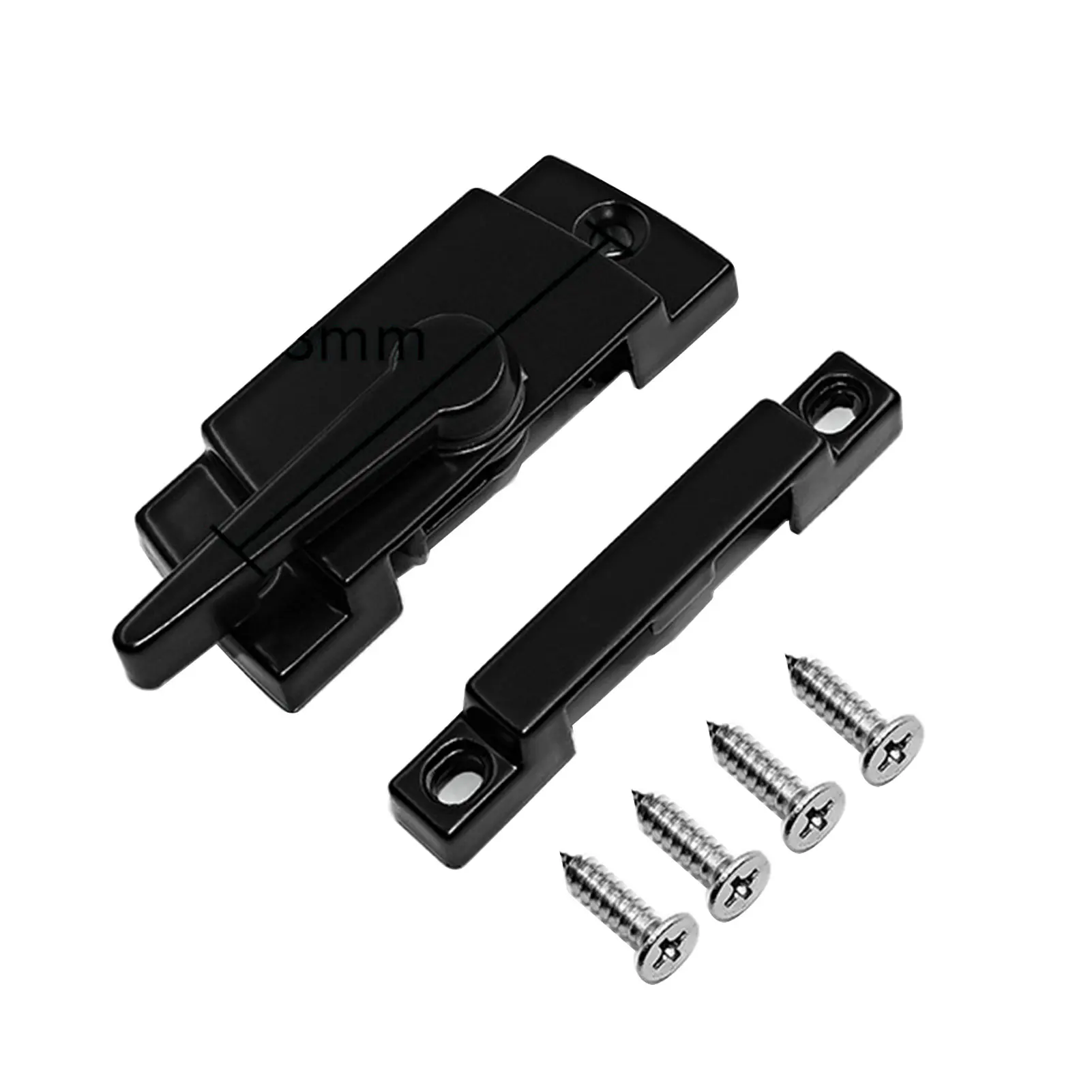 

2 шт./упак. вертикальный горизонтальный офисный крепежный замок, домашняя фурнитура из цинкового сплава с винтами, оконный дверной створчат...