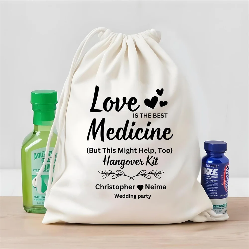 25 шт. Сумки для выживания на заказ похмелья - аптечек Love Medicine Персонализированные