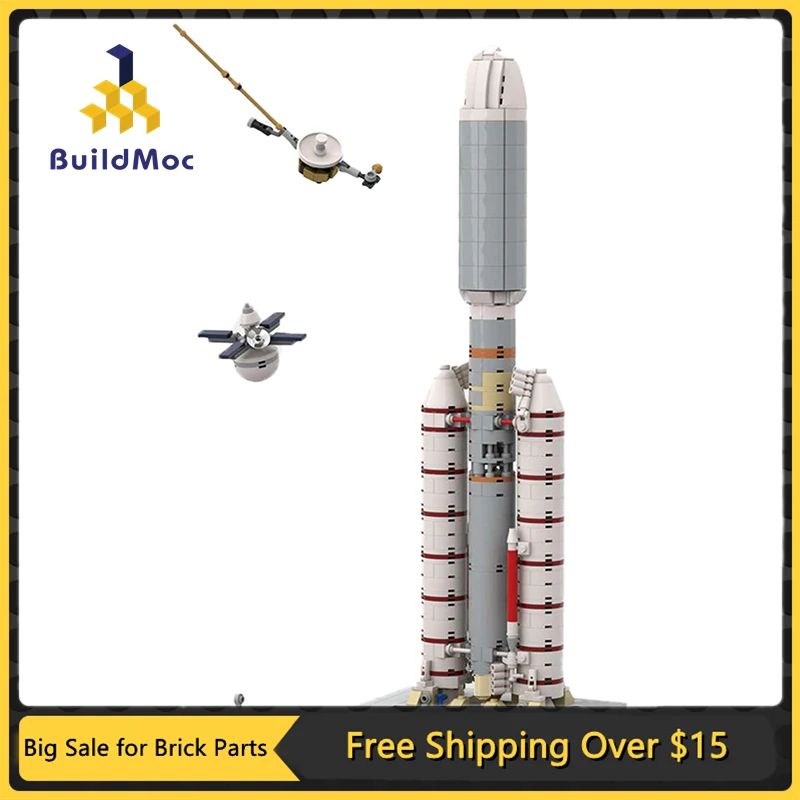 

MOC Titan IIIE Centaurus Space Model Launch Vehicle Space Station Space Shuttle Launch Tower Building Blocks for Kid Adults Toy