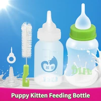 pet bottle set teddy golden retriever dog cat newborn puppies kitten supplies dog bottle 7 pcs set small pet rabbit feeder