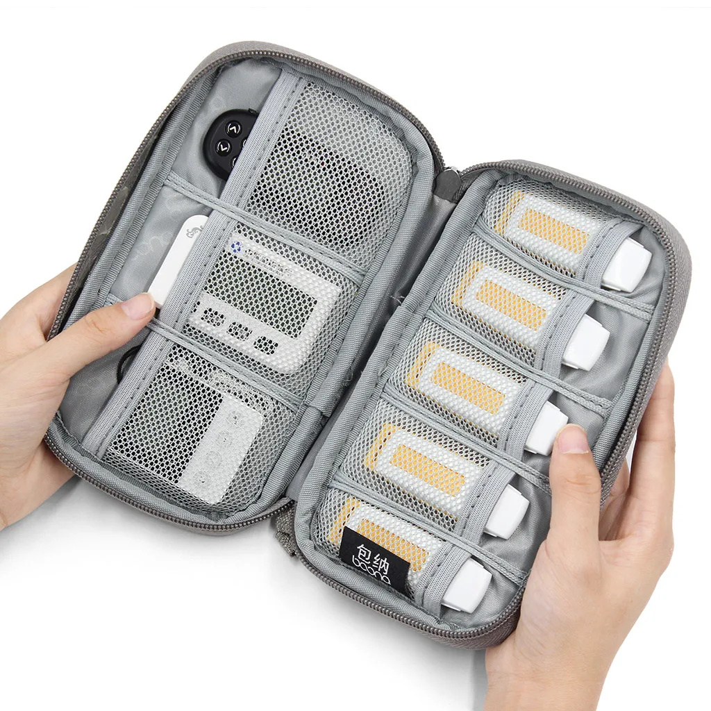 Оксфордская сумка для переноски USB флэш-накопителя шнуры кабели U-образный экран