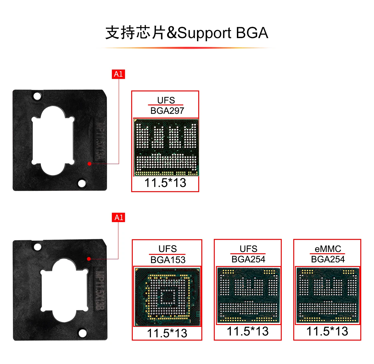 Новинка 2022 разъем NB-Pro 4 в 1 поддержка UFS BGA153 и 254 BGA297 Easy-jtag box Medusa Pro Box для ICFRIEN |