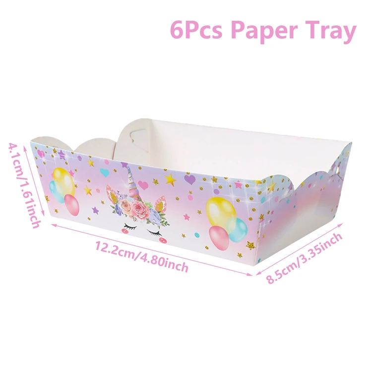 

Радужные коробки для закусок с единорогом от FENGRISE