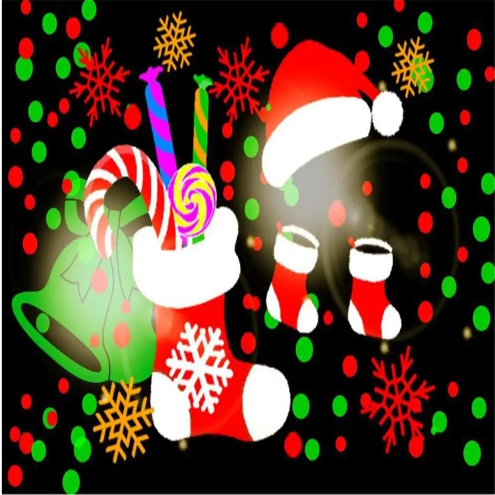 Светодиодный сценический светильник Рождественский лазерный проектор лампа 20