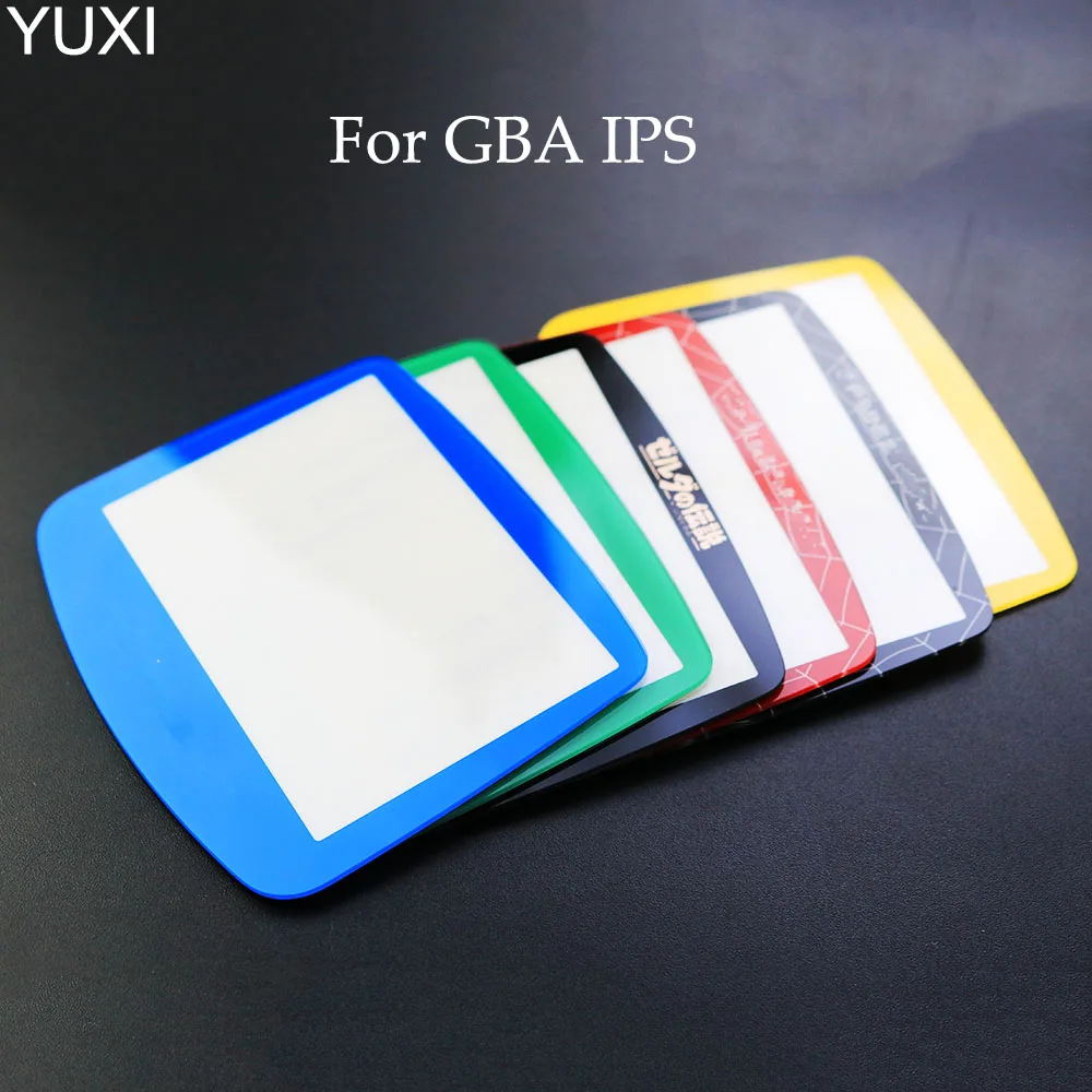

YUXI 6pcs Colorful Glass Screen Protection Cover Lens For GameBoy Advance GBA V2 IPS Screen
