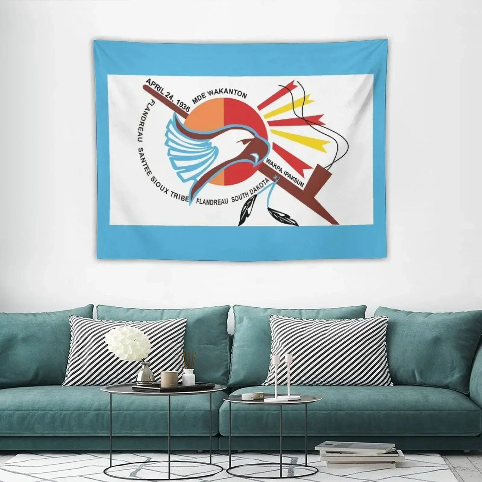 Флаг фланддам Brian Santee Sioux Tribe USA Гобелен Товары для дома Настенный настенный