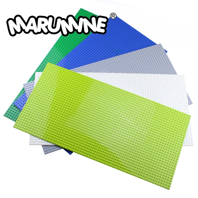 Базовая пластина Marumine 32x64 точек, совместимая со сборкой строительных блоков MOC, комплект строительных моделей, подарки, игрушки