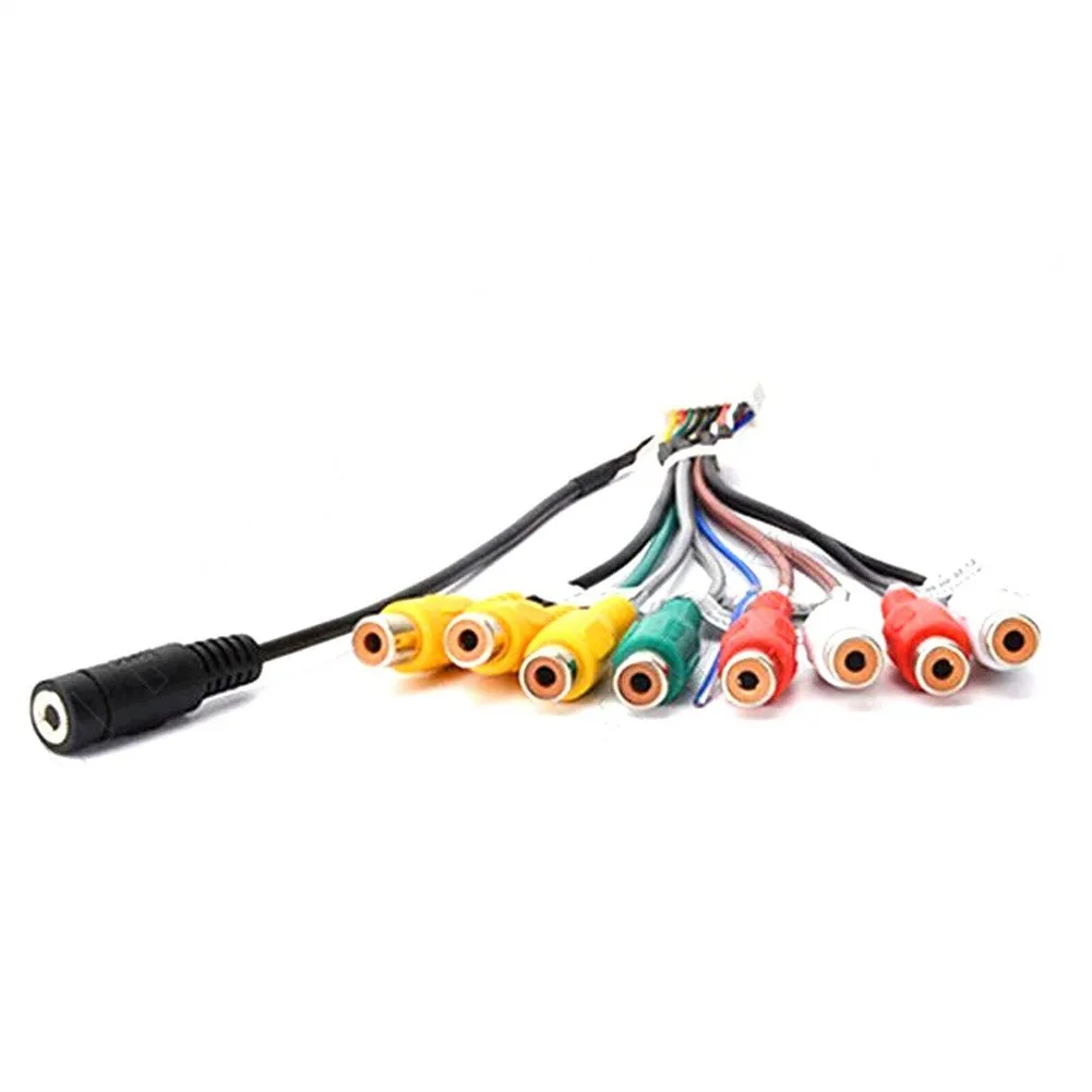

Aux-in Adapter RCA Cable Auto Car Pure Copper Replacement Stereo Radio With MIC