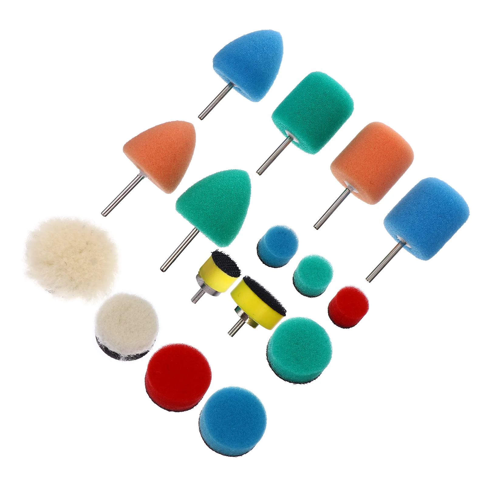 

16pcs Polishing Pads Sponge Buffing Pads Polishing Wheels Kit for Car Polishing