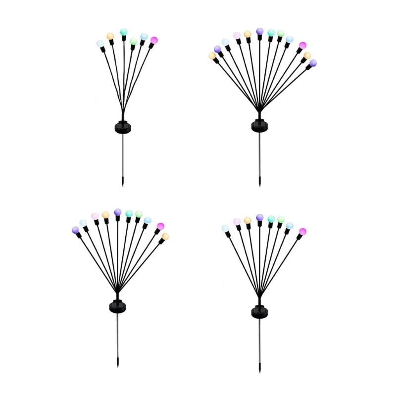 

KX4B Outdoor Solar Pathway Lights Decorative Colorful Balls Light